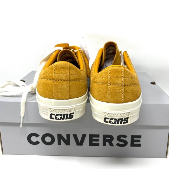 Converse Sneaker Men's Size 168653C ONE STAR PRO OX Suede Saffron Yellow Low Top - Picture 6 of 11